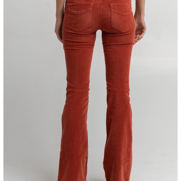 Pull On Cord Flare Pant in Earth & Soil - Picture 4 of 6